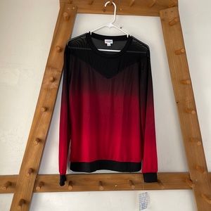 LuLaRoe Lizzy Long Sleeve Mesh Sweater
